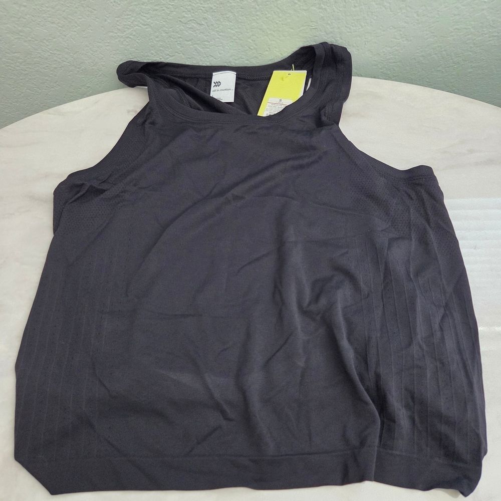 All in Motion Black Seamless Core Tank